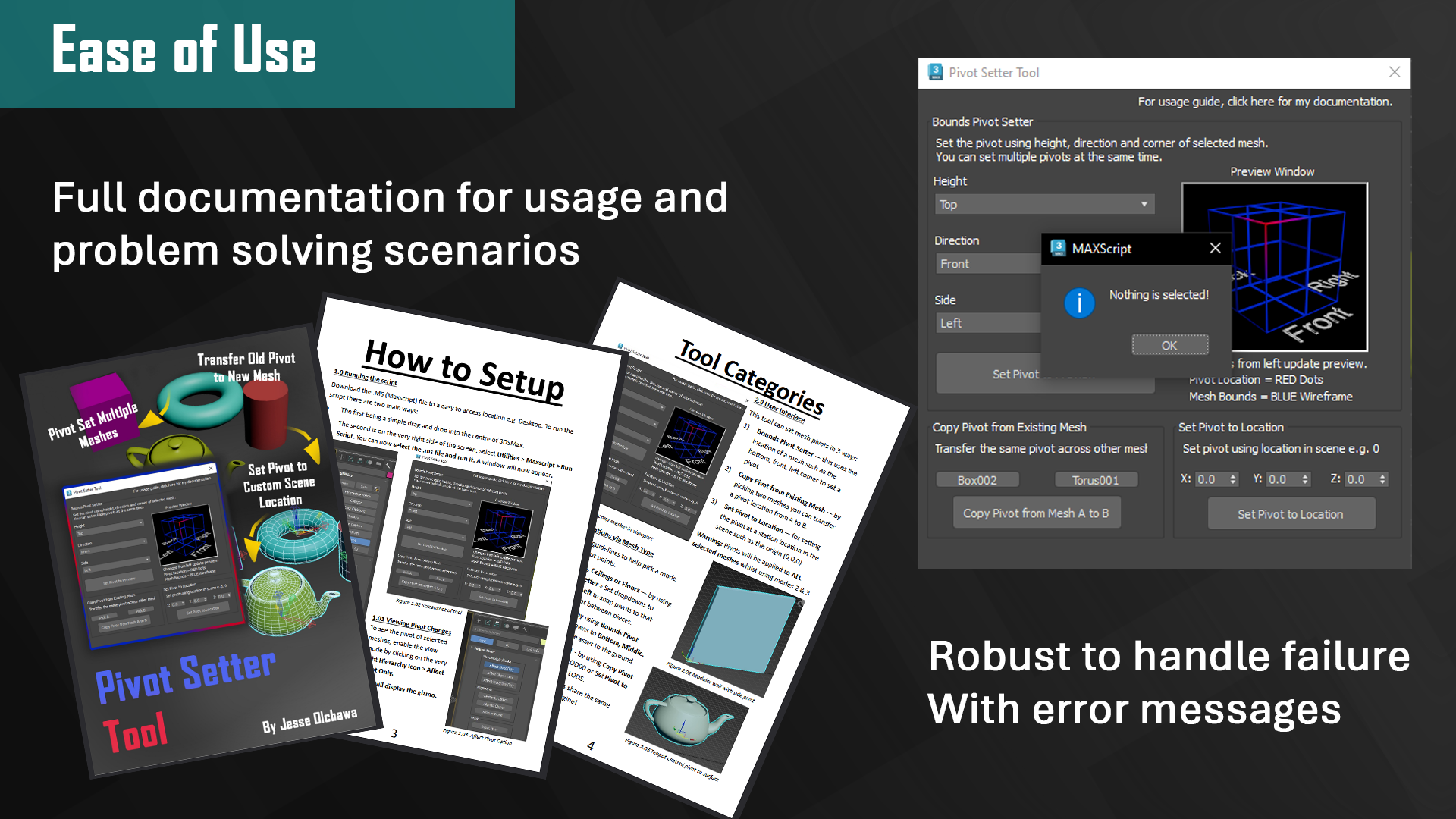 User Interface and Error Handing