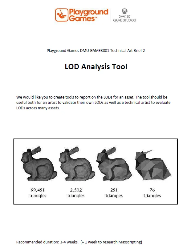 screenshot of industry brief