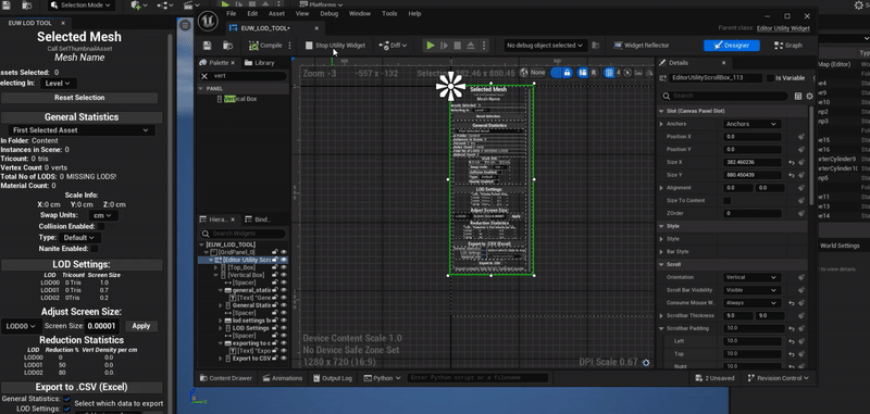 Menu Hide Working in Realtime