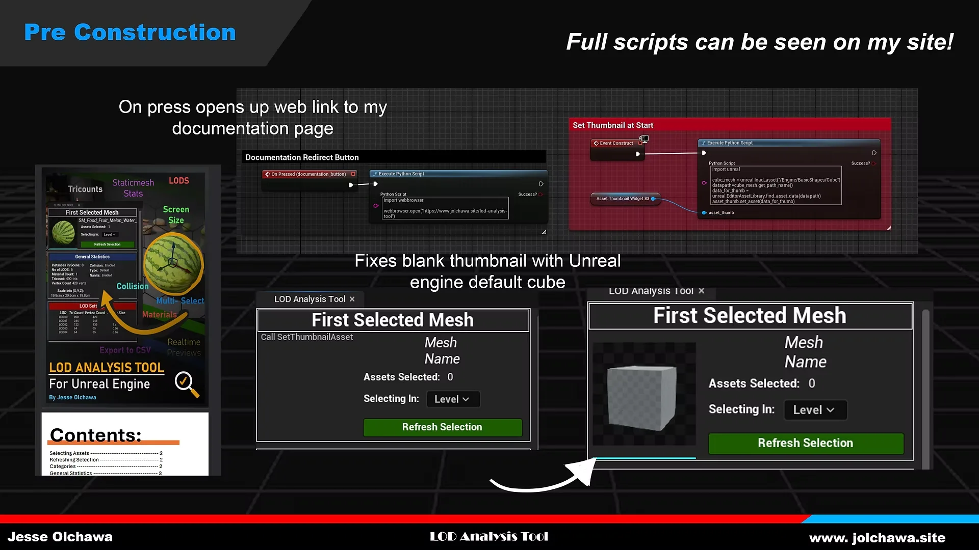 Pre Constructon and Link Script