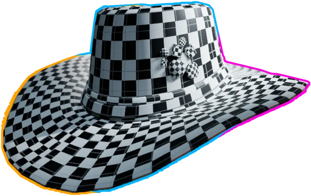 Rainbow hat